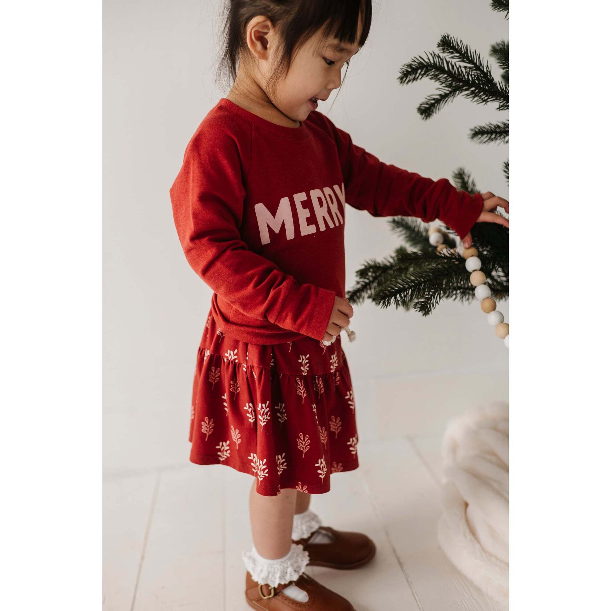 Raglan Sweatshirt Christmas Dogs