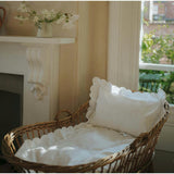 Scalloped Starlight Baby Duvet, White