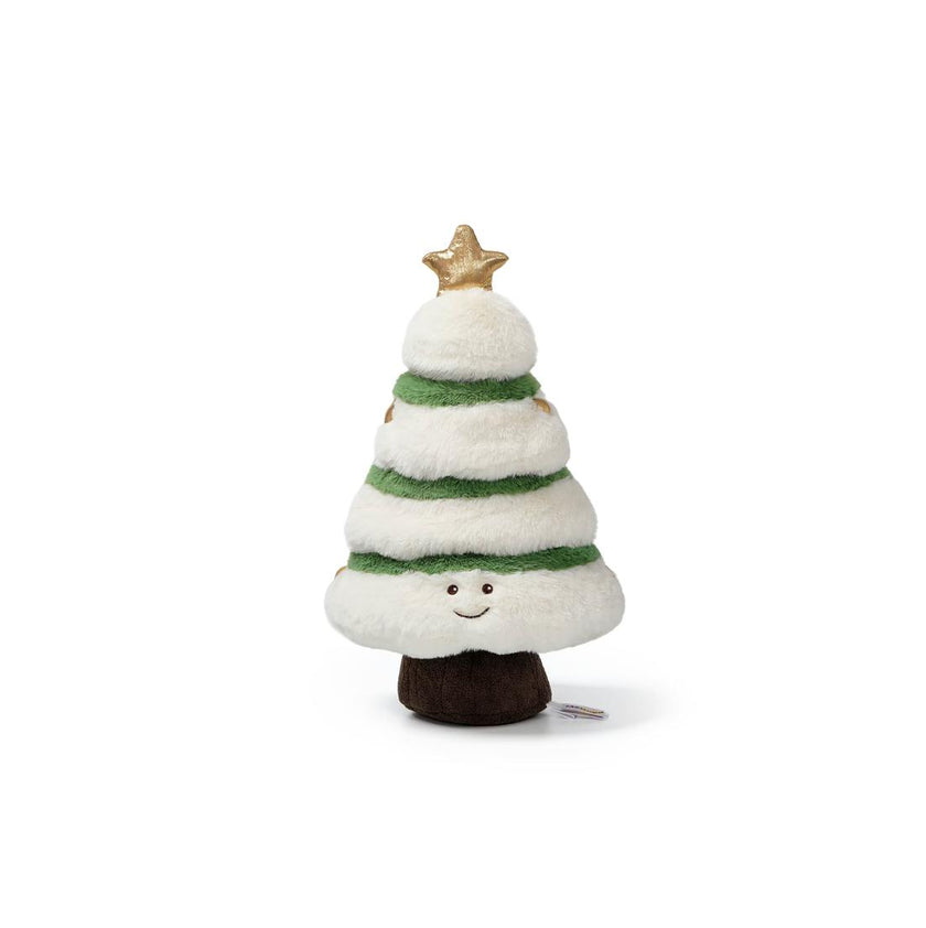 Snowy Christmas Tree Weighted Plush 14"