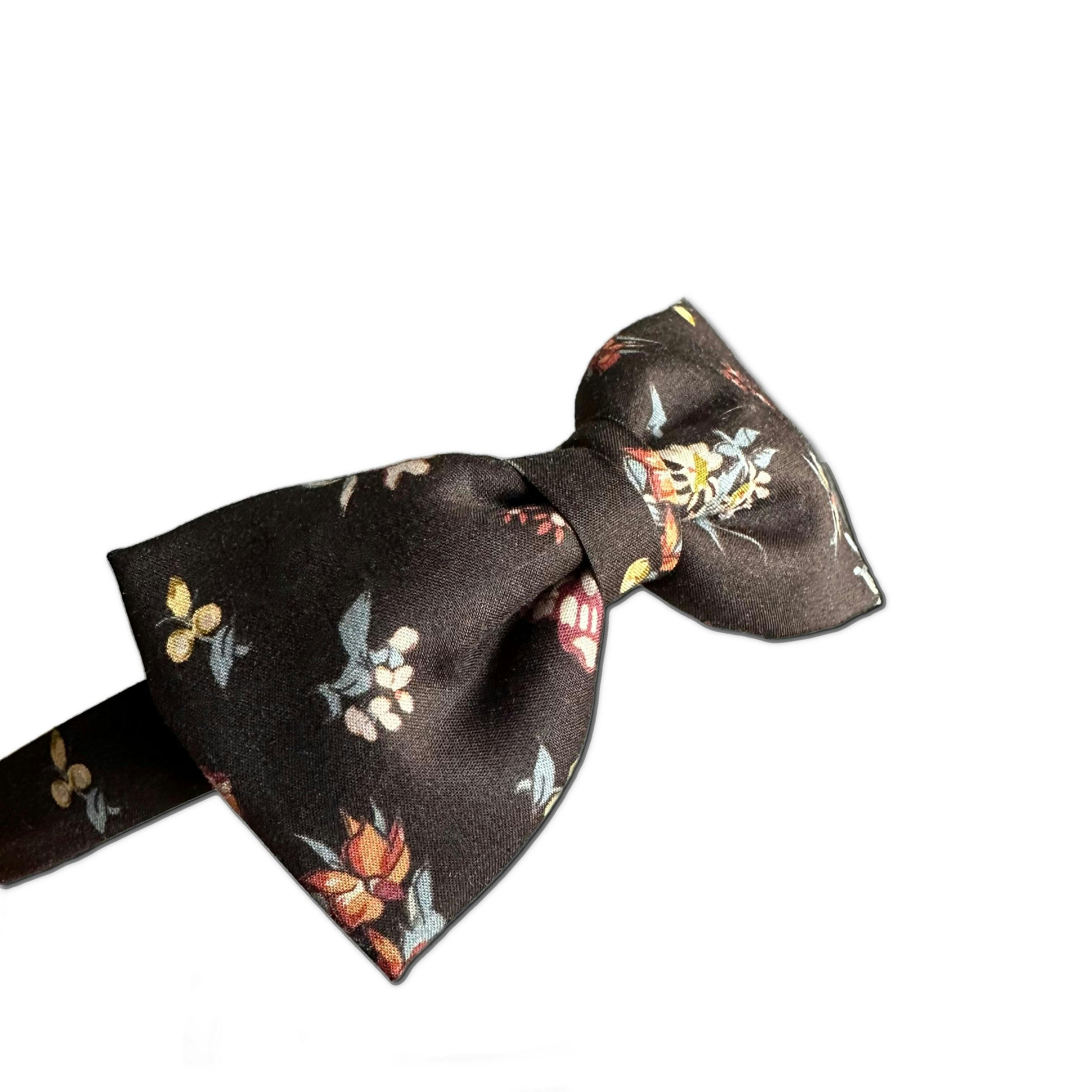Liberty of London Bow Headband, Brown Floral