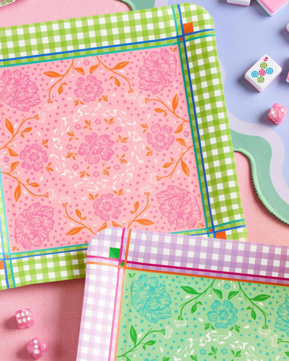Mahjong Party Plates - paper plates
