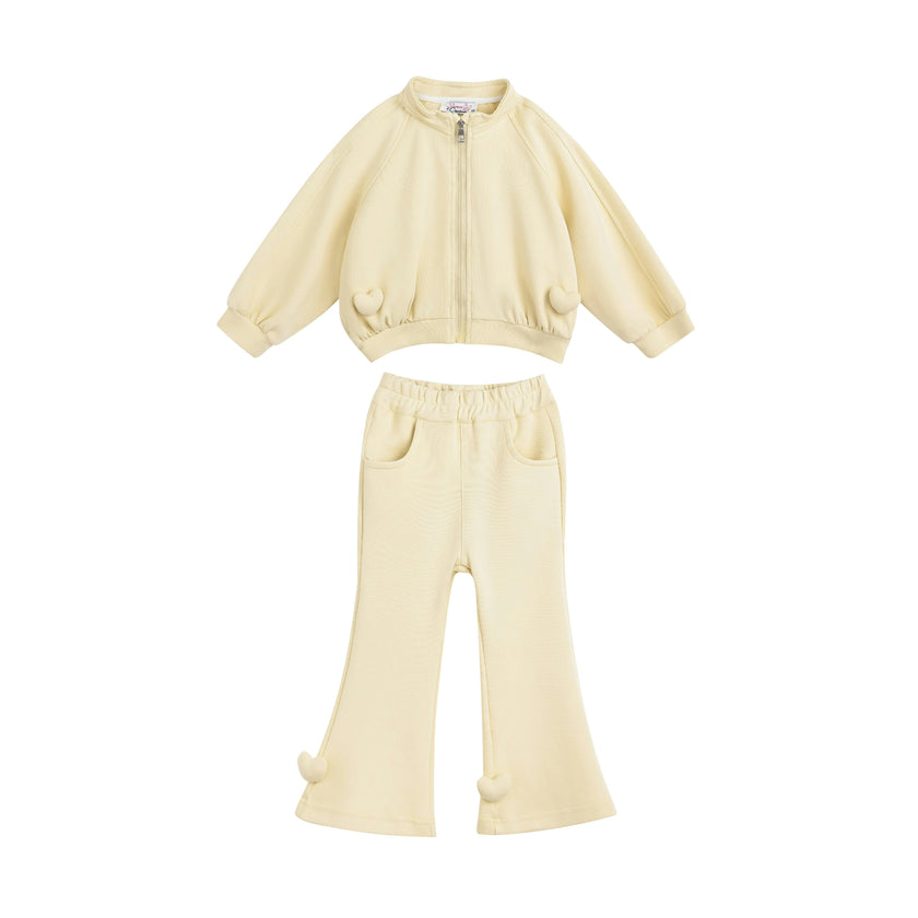 Butter Pom-Pom Pants Set