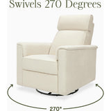 Willa Pro Power Glider Recliner w/ Power Lumbar in Performance Ivory Boucle