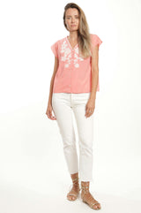 Leticia Blouse - Guava