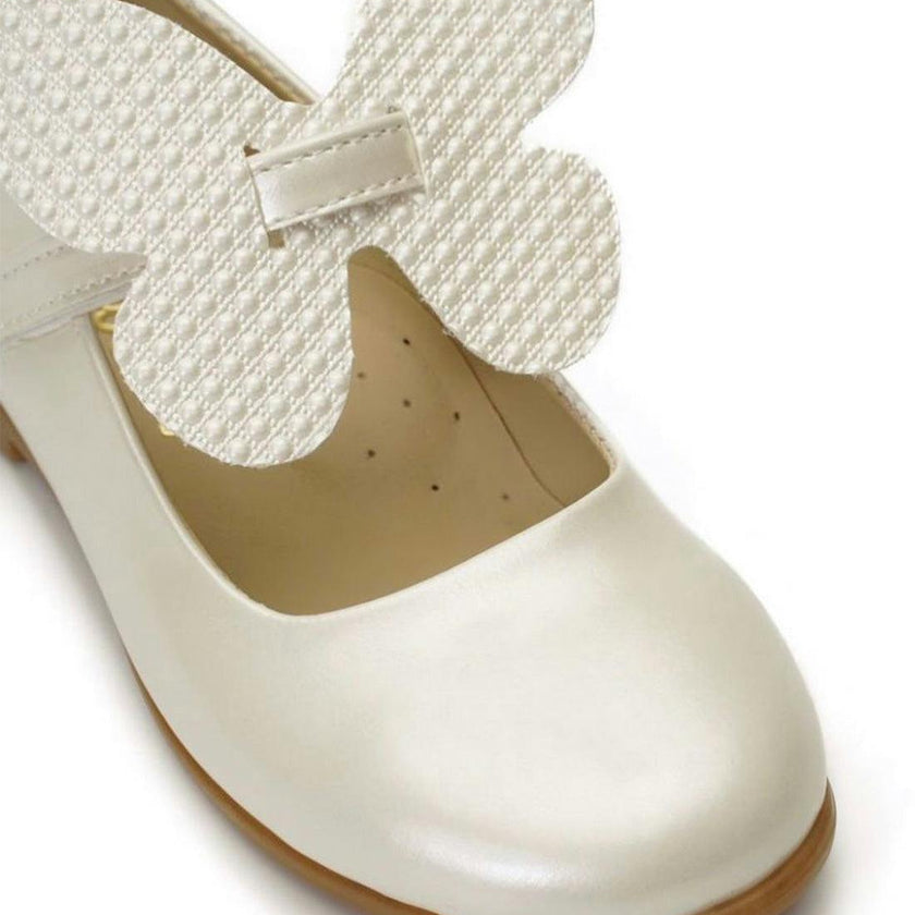 White Shoes With Butterfly