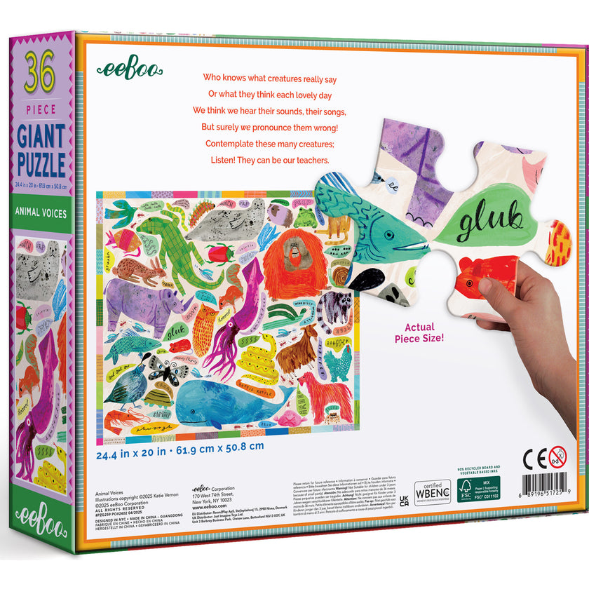 Giant Puzzle: Animal Voices