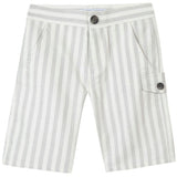 TARTINE ET CHOCOLAT Grey Stripe Cotton Shorts