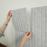 Large Felt Bulletin Board - Stylish 35" x 47" Cork Board Alternative for Office & Wall Decor - 12 Adhesive Tiles w/Golden Pins to Display Your Photos