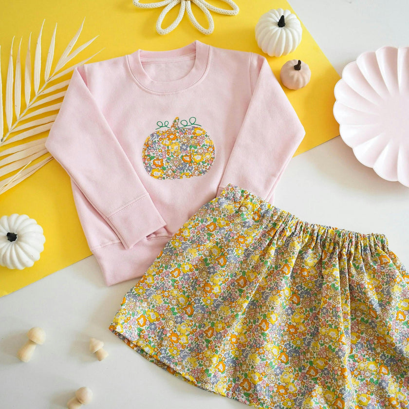 Liberty of London Childrens Elasticated Skirt - Michelle Yellow