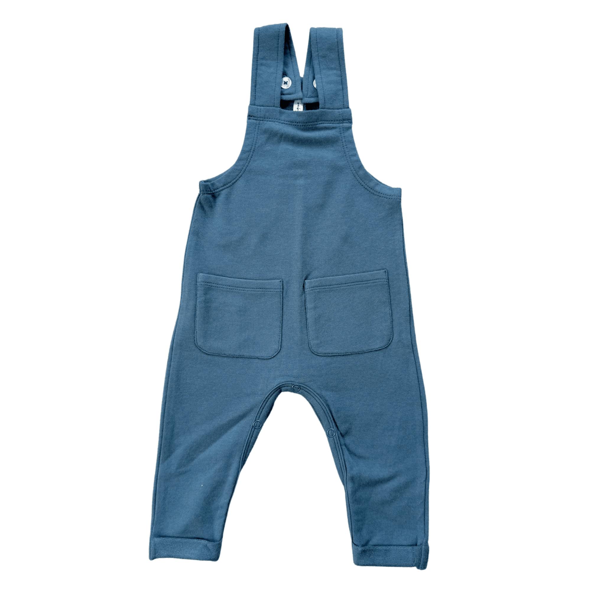 Boys Pocket Overalls in Midnight