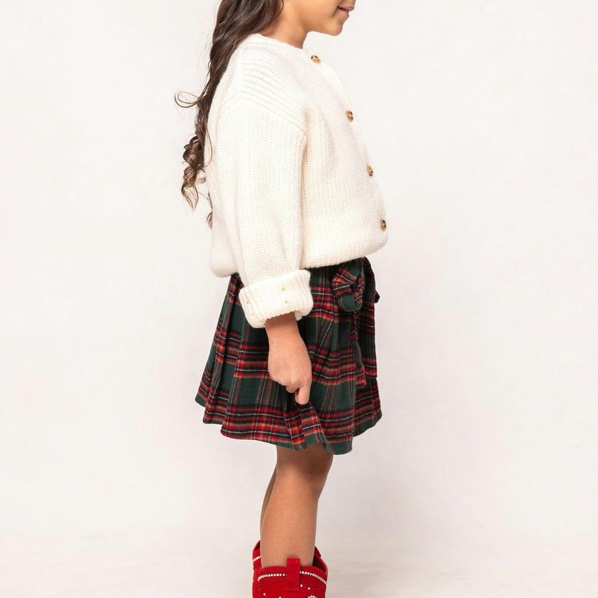 Mini Addison Skort in Evergreen Plaid