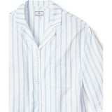 The Olivia Wide Leg Pima Pajama Set in Navy