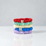 Cabana Skinny Silk Scrunchies
