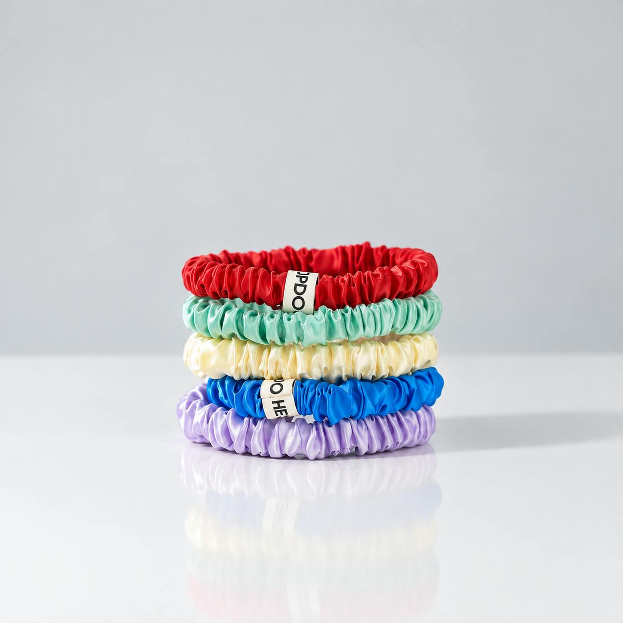 Cabana Skinny Silk Scrunchies