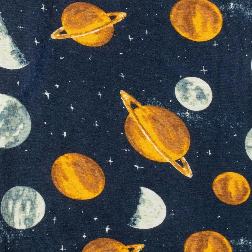 Planets Mini Lovey Two-Layer Muslin Security Blanket