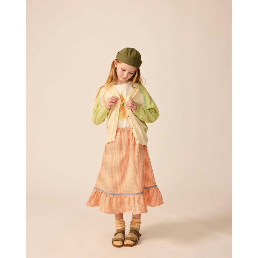 Organic Lightweight Classroom Cardigan in Keylime