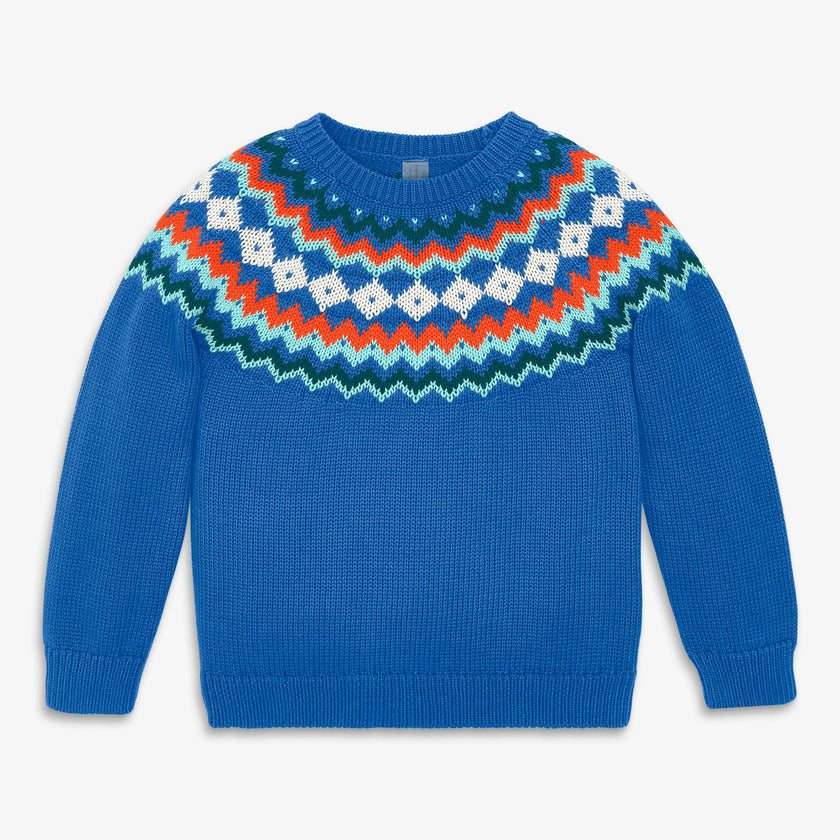 Kids snowflake fair isle sweater