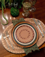 Fleur Dinner Plate Set - Maple