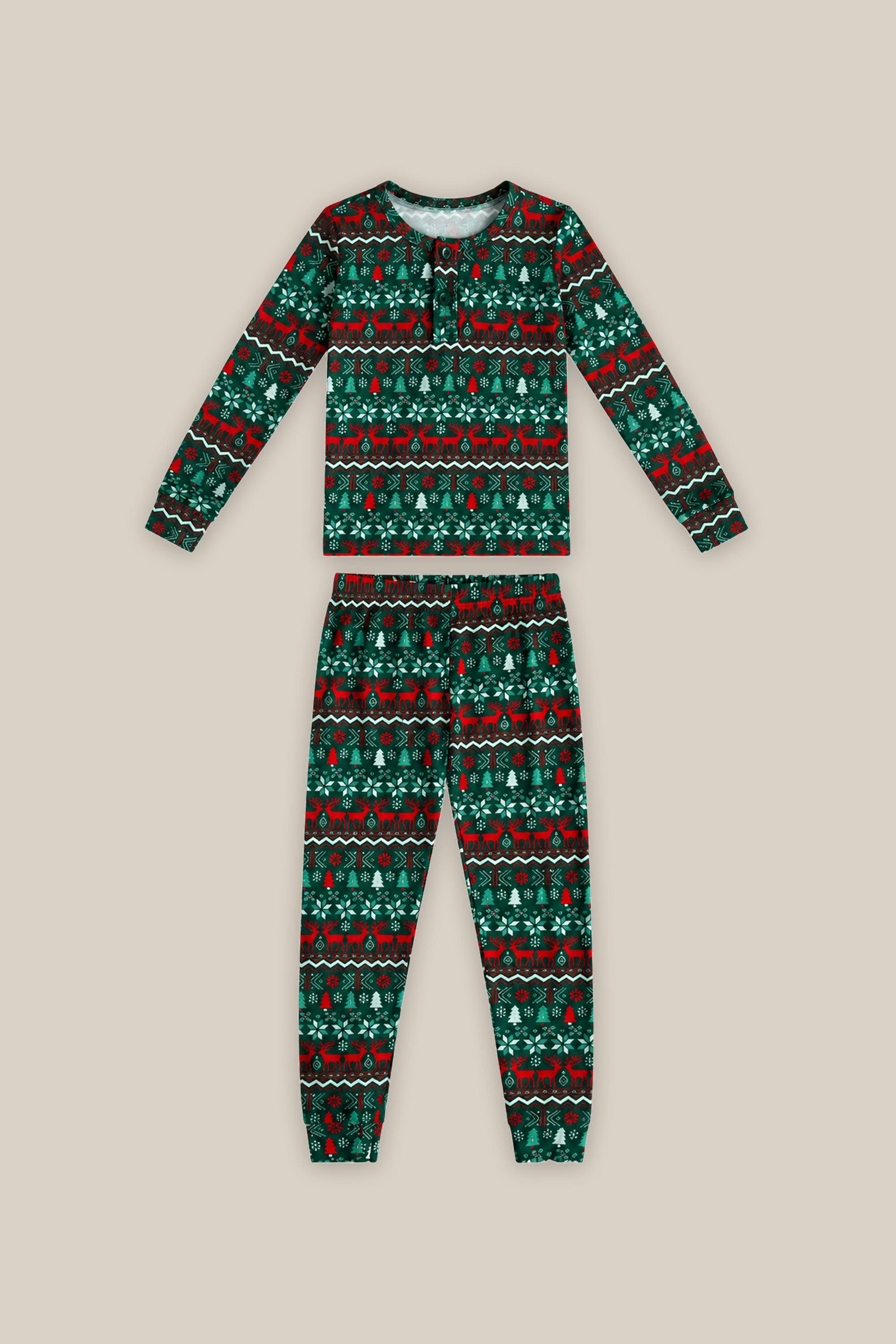 Kids So Soft Pajama Set in Alpine Noel