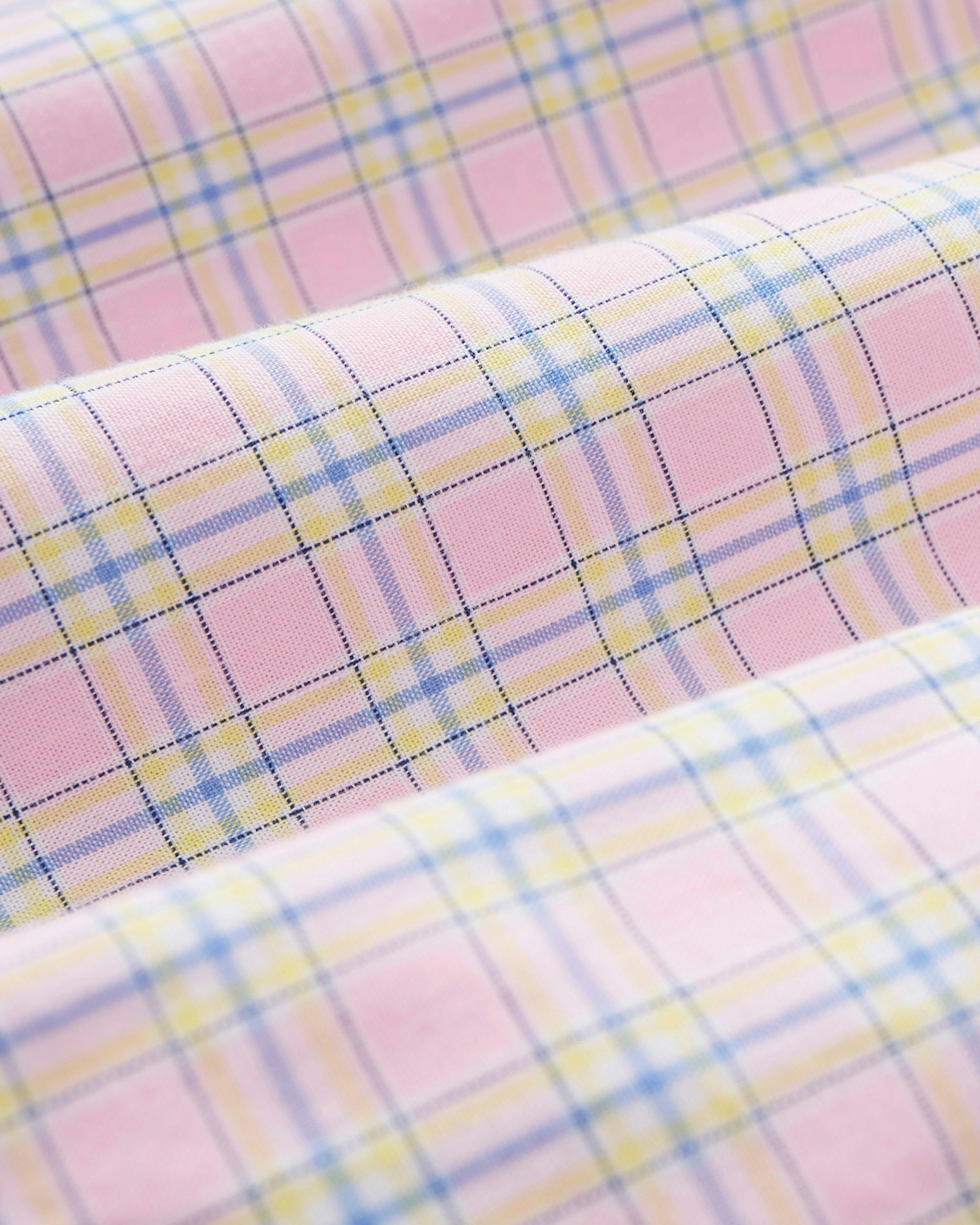 Women's Twill Pajama Set in Peony Plaid