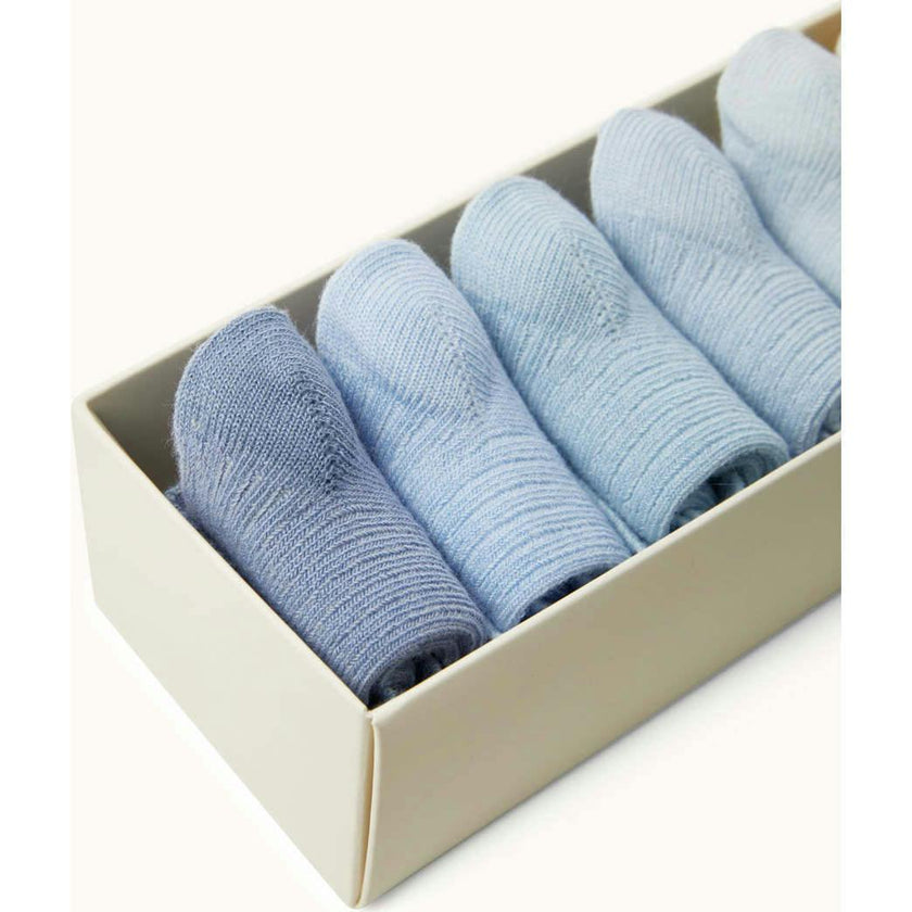 Bijou Set Of 7 Socks - Pink