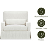 Crawford Performance Eco-Weave Pillowback Chair & a Half Comfort Swivel Glider