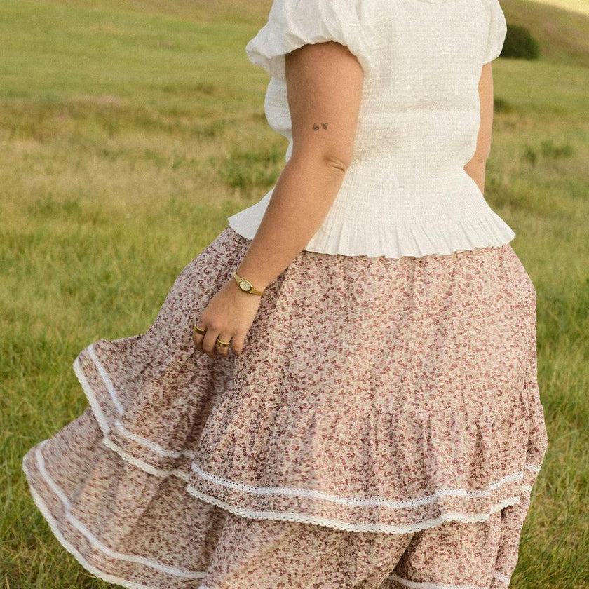 Annalise Midi Skirt in Philocaly Floral