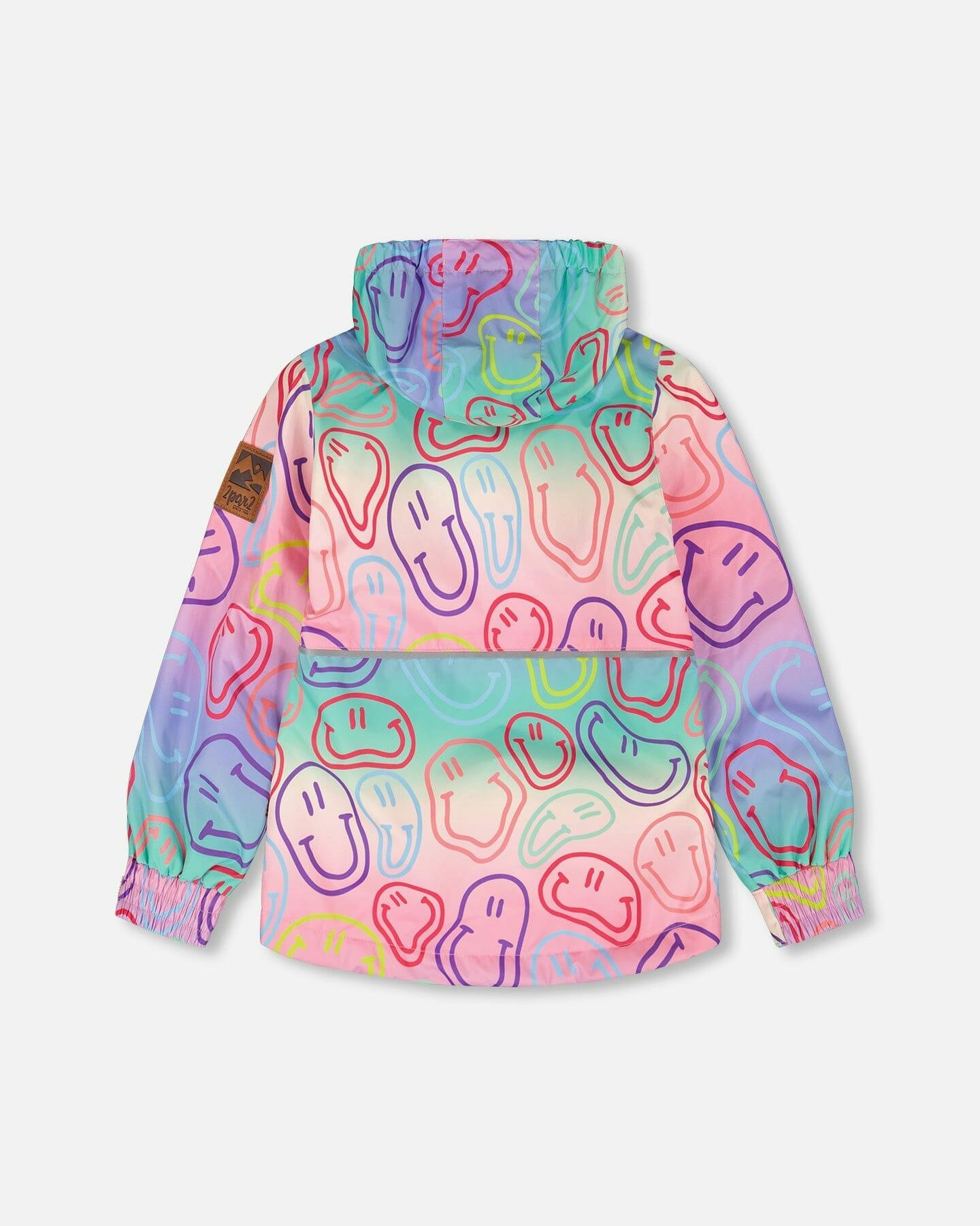 Insulated Two-Piece Mid-Season Outerwear Set Multicolored Printed Smileys