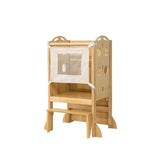 Laurel 4-in-1 Foldable Toddler Tower with Slide and Chalkboard