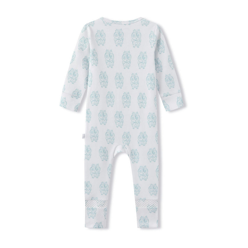 Footie Pajama Sleepsuit - Petite Chouette Green