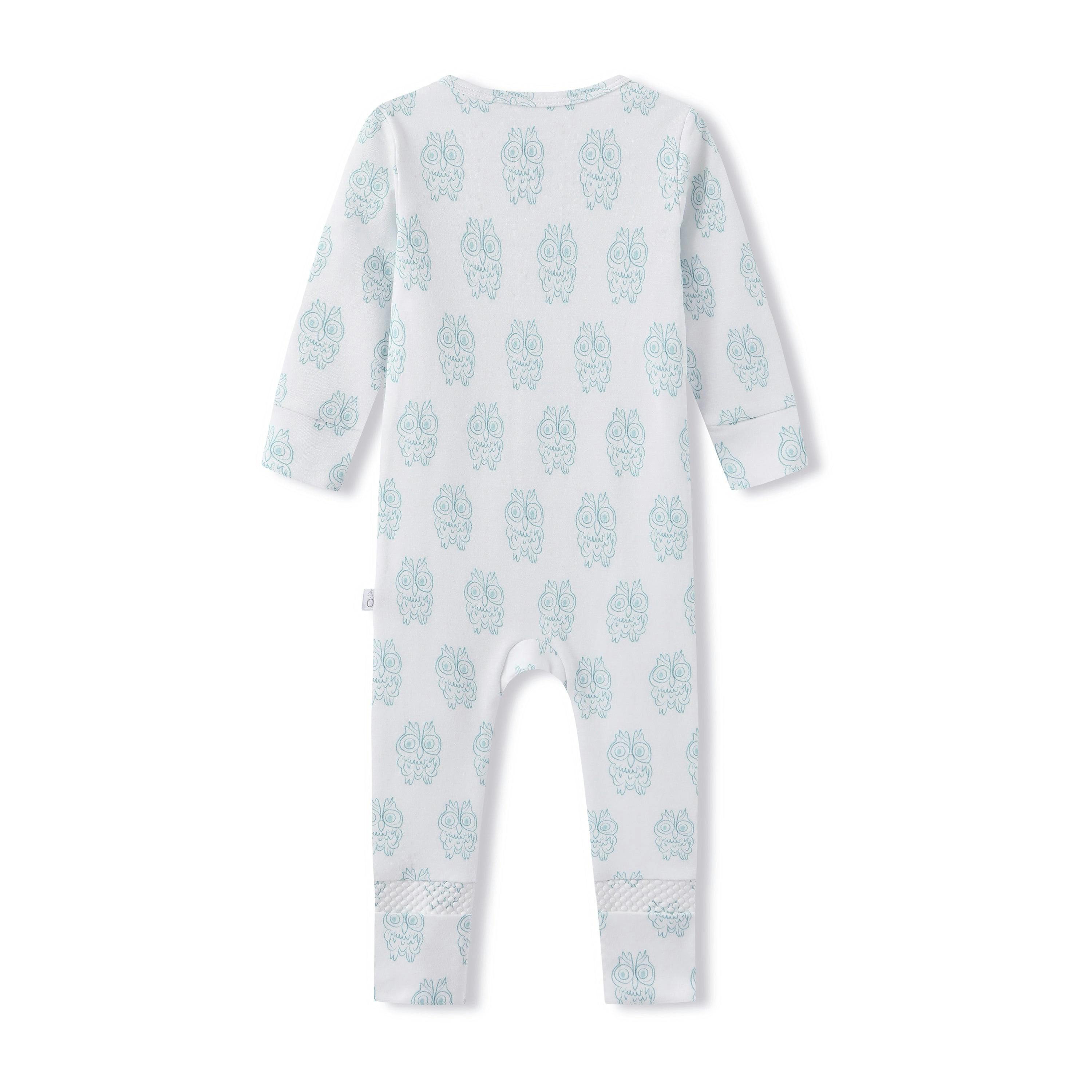 Footie Pajama Sleepsuit - Petite Chouette Green