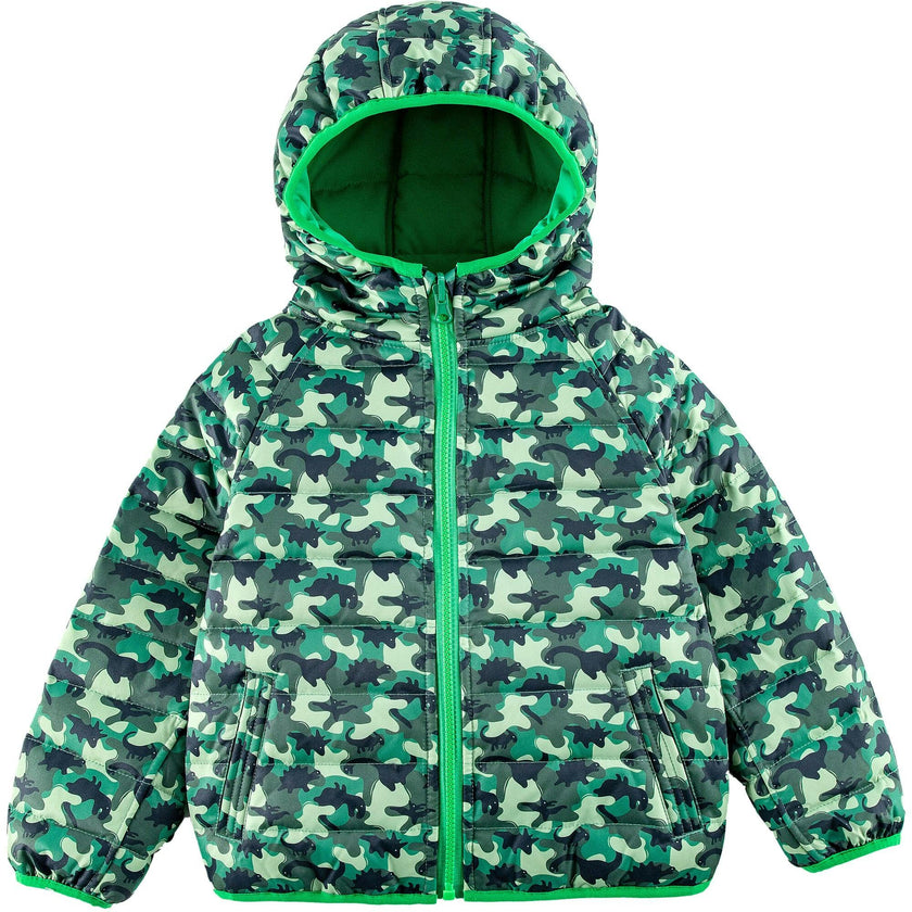 Ryan Reversible Puffer Hood Zipper Down Jacket
