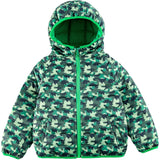 Ryan Reversible Puffer Hood Zipper Down Jacket