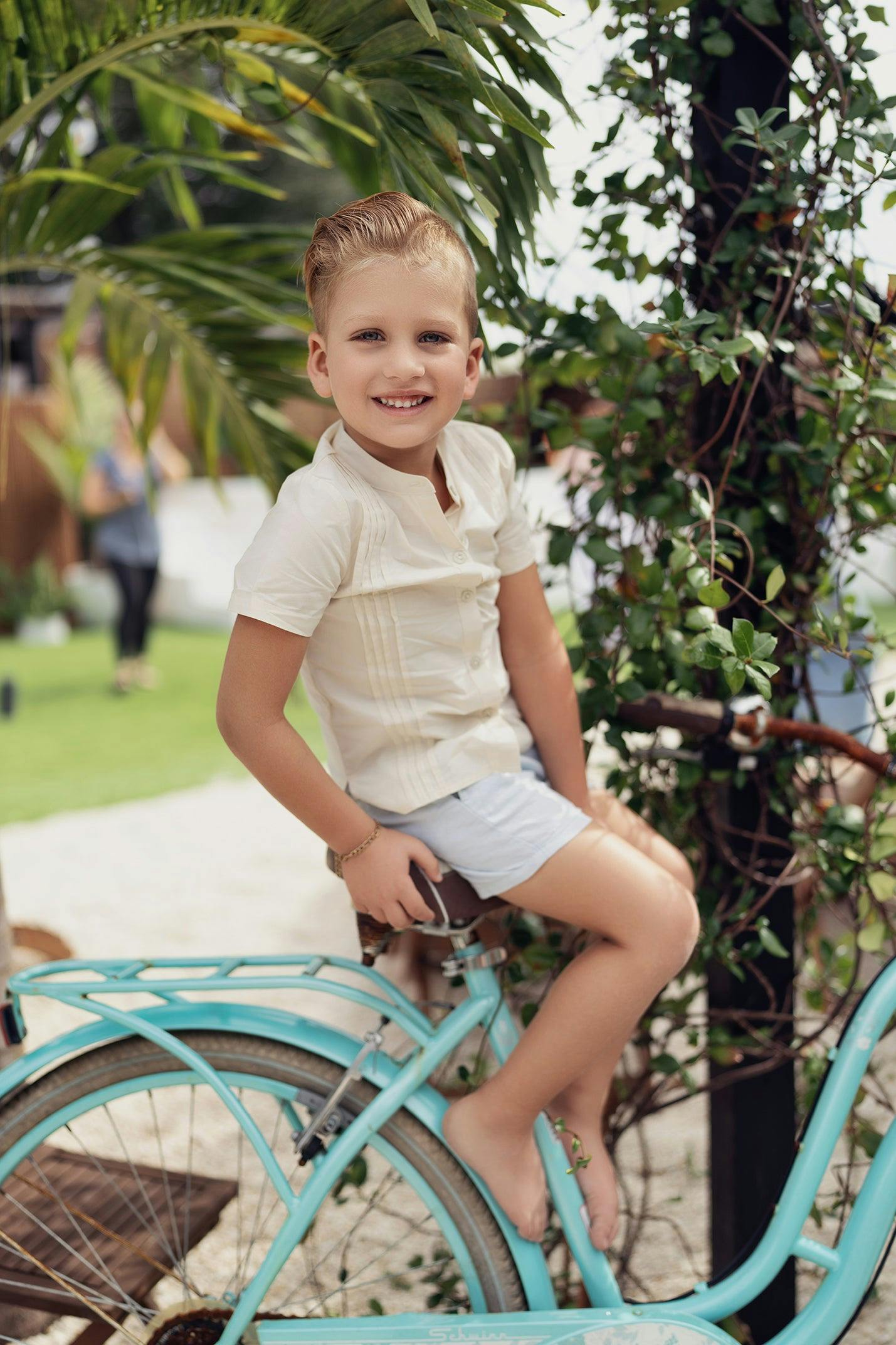 Pleats-N-Tiers Boys Shirt