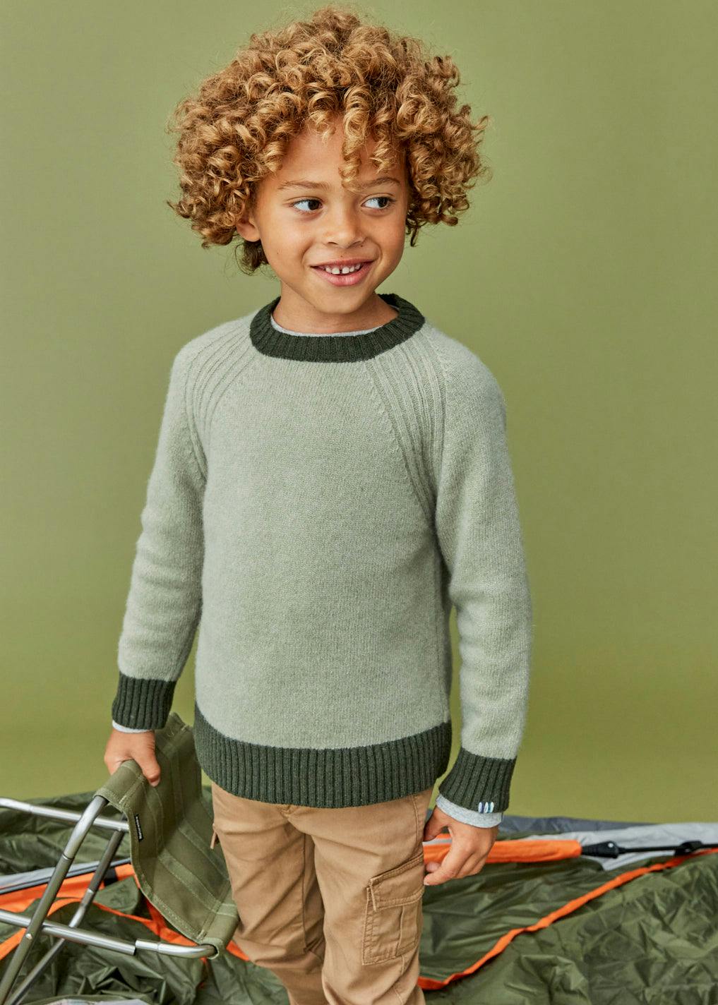 The Green Merino Cashmere Crew