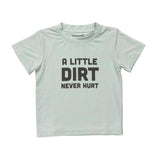 Boy's Short Sleeve Tee in A Little Dirt Never Hurt