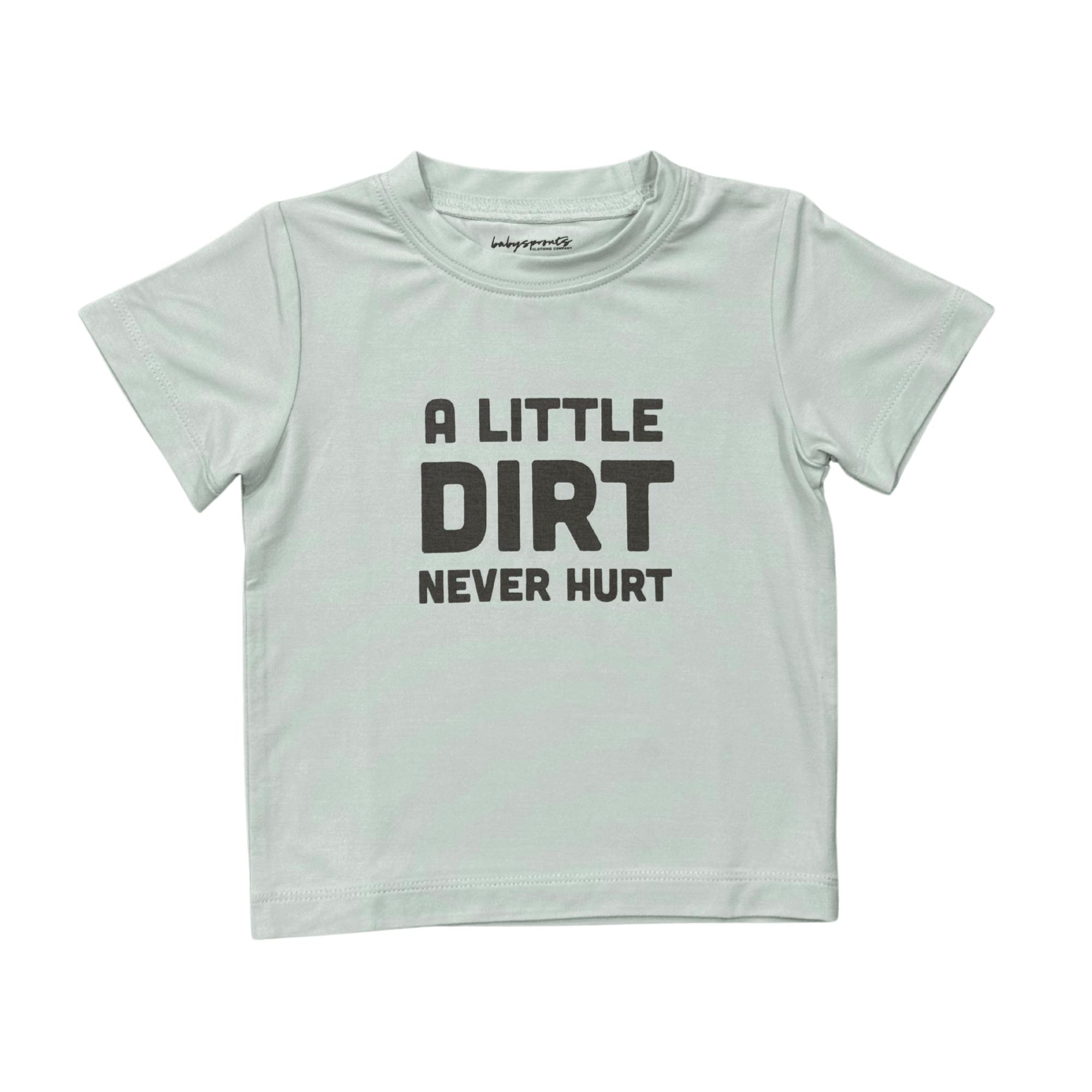 Boy's Short Sleeve Tee in A Little Dirt Never Hurt