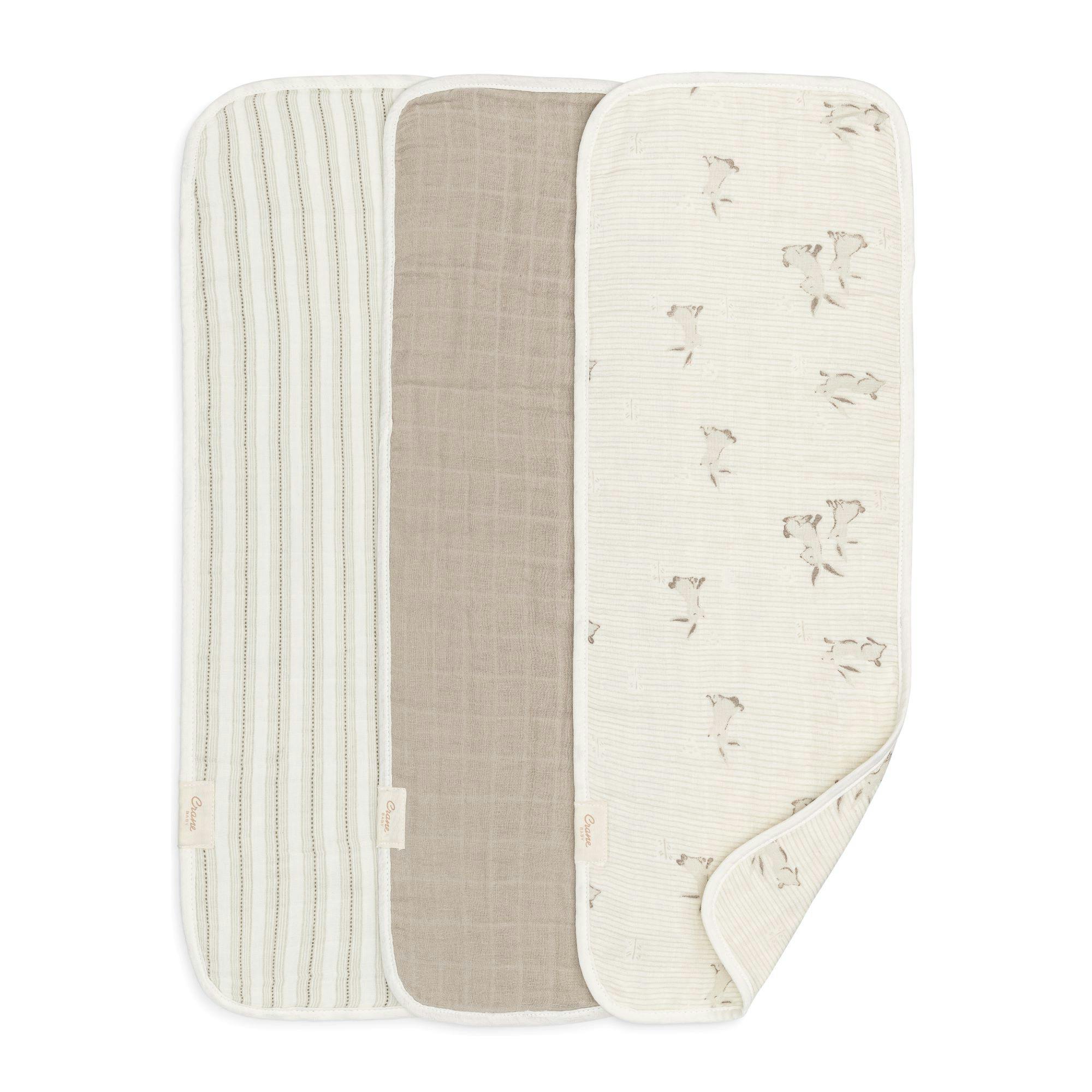 Avery Bunny Organic Cotton Burp Cloth (Set of 3)
