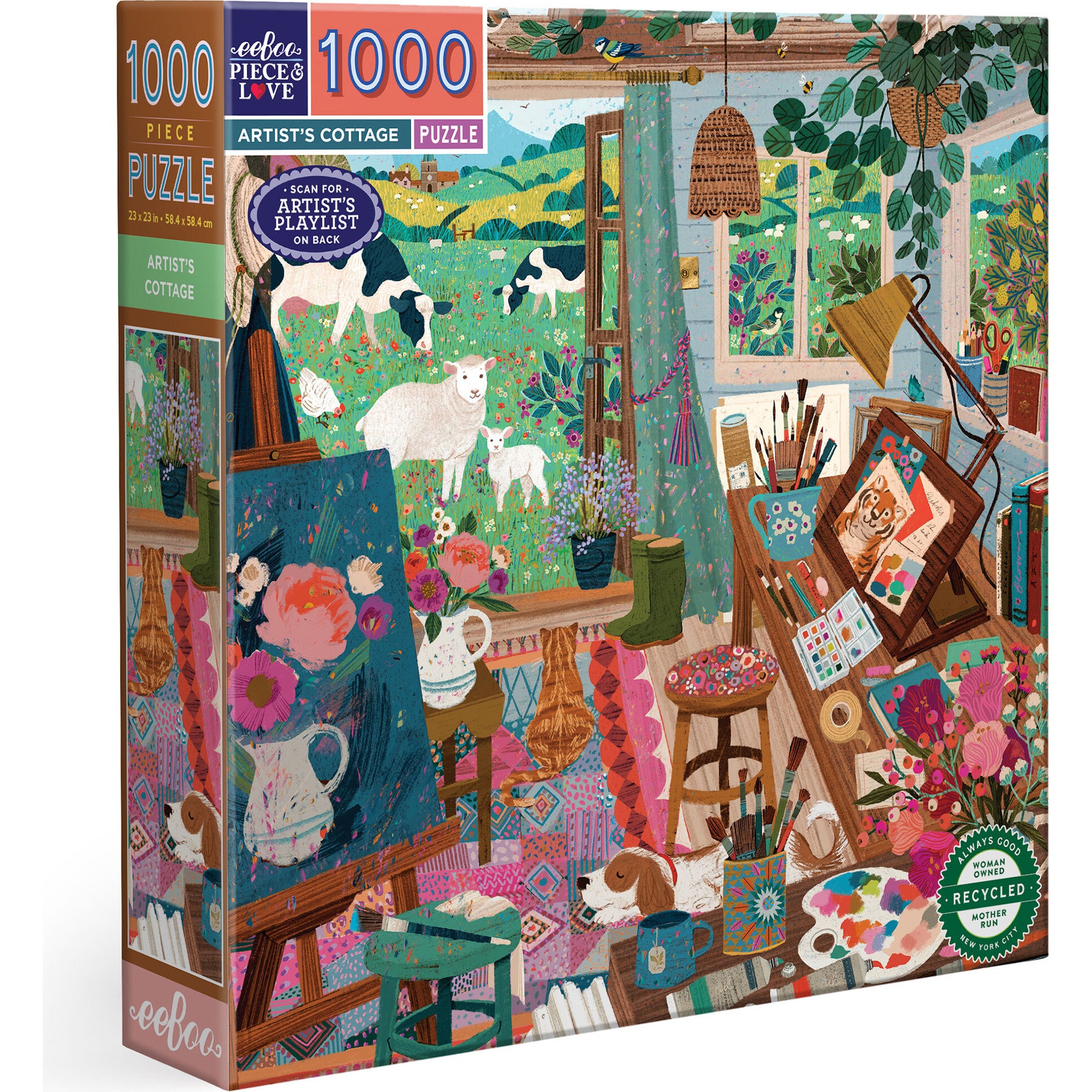 Piece&Love: Artist's Cottage - 1000 pc Puzzle