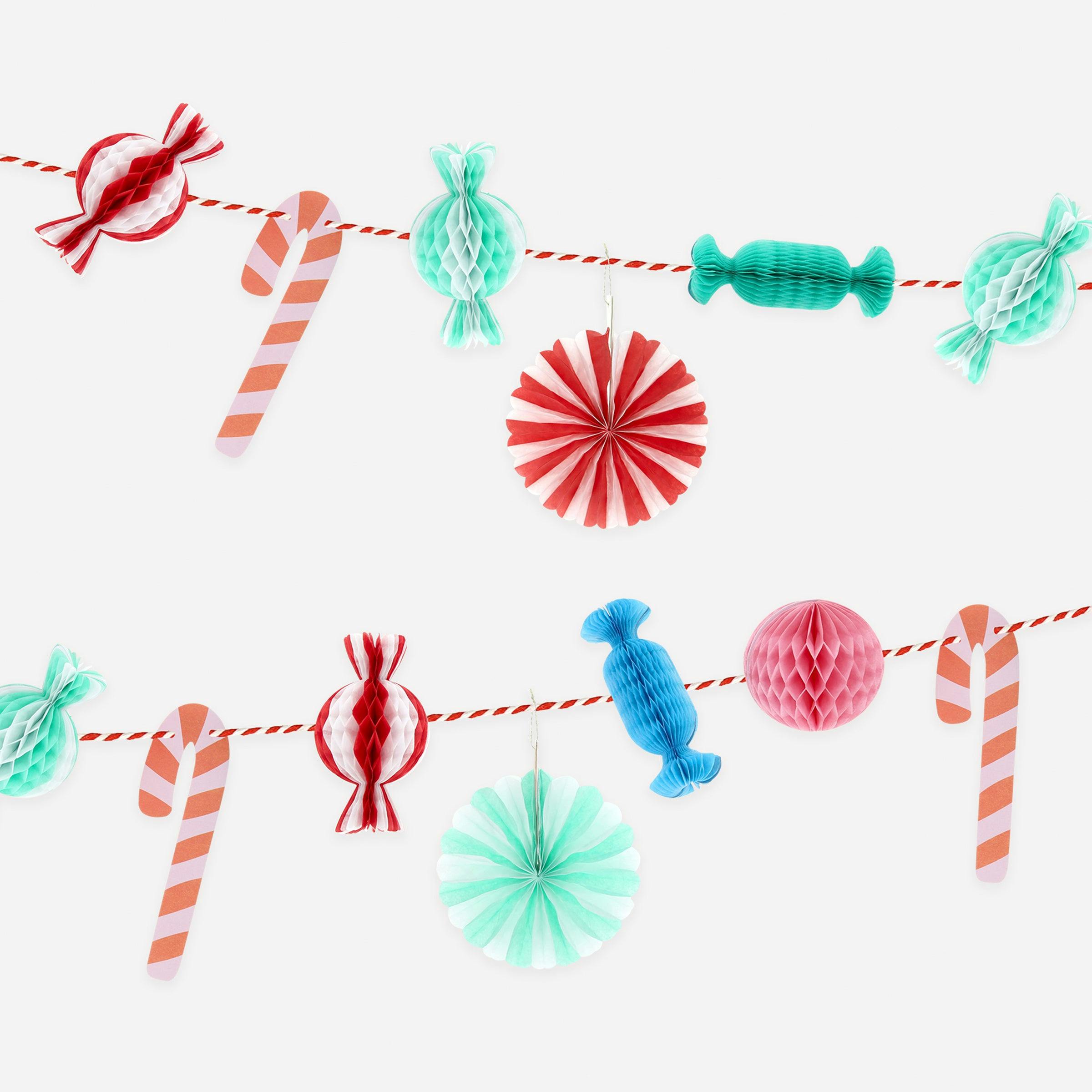 Christmas Candy Mini Honeycomb Garland