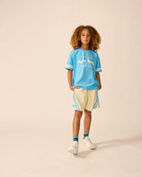 Organic Weekend Tee in Buzzer Blue