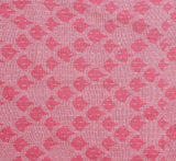 Artisan Hand Loomed Cotton Table Runner - Pink Ginkgo - 18"x96" Arcadia Home