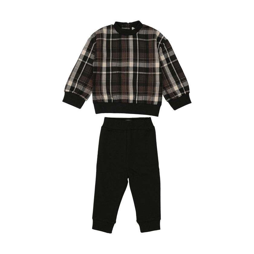 Plaid Unisex Baby Set