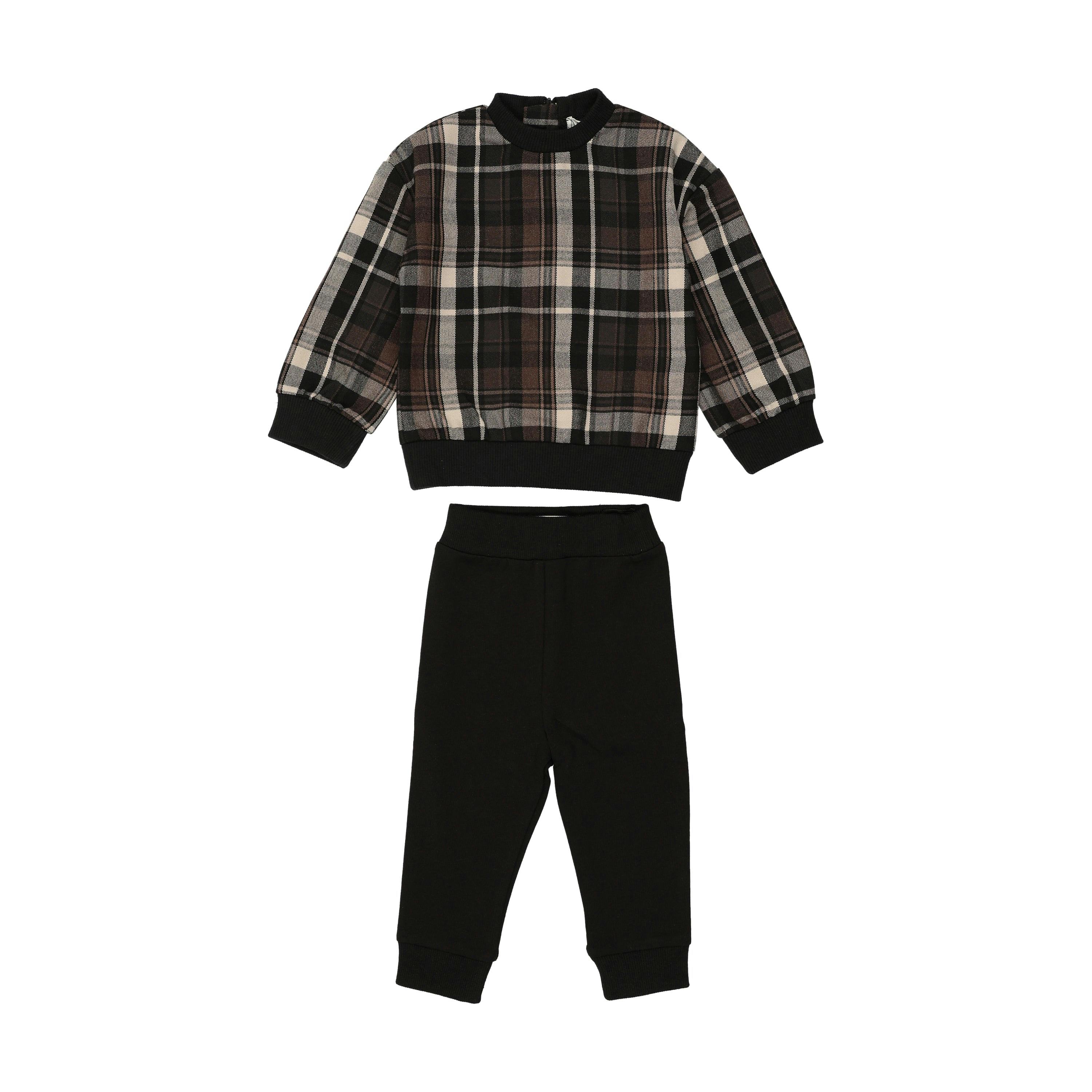 Plaid Unisex Baby Set