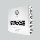 ANIMAL PRINT MUSLIN BLANKET - reversible newborn to 4 months / 5+ months