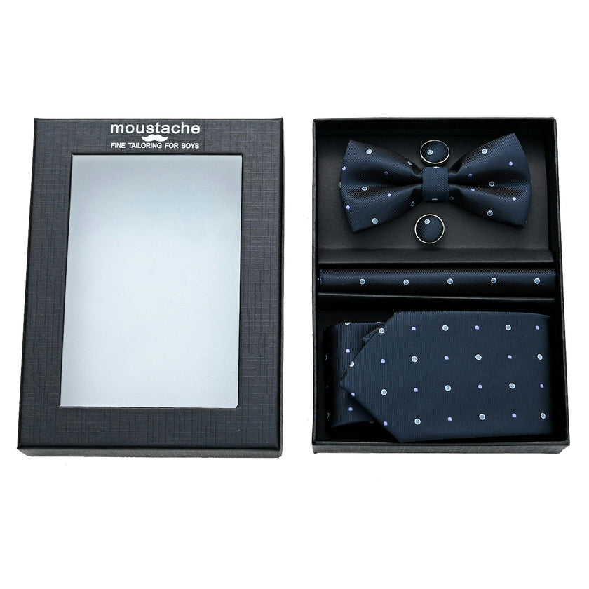 Dotted Blue Tie Set