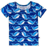 Under The Sea Ocean Water Short Sleeve Bamboo Toddler Boys T-Shirt, Blue