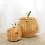 Handcrafted - Apple Basket (Natural) Small - Rattan Wicker