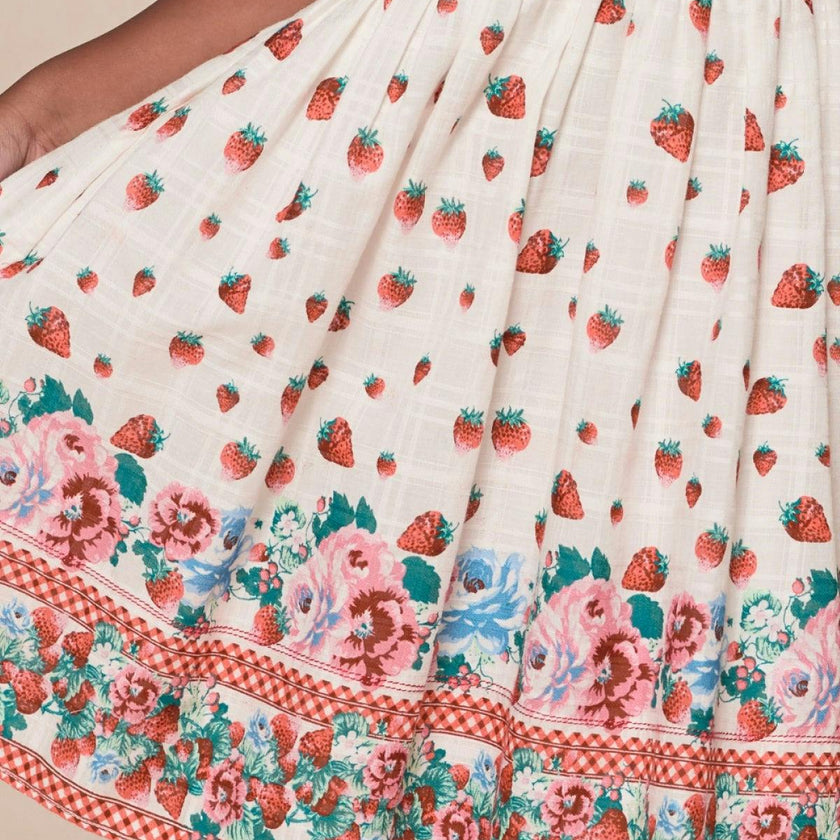 Mini Sadie Dress in Strawberry Vintage Tier