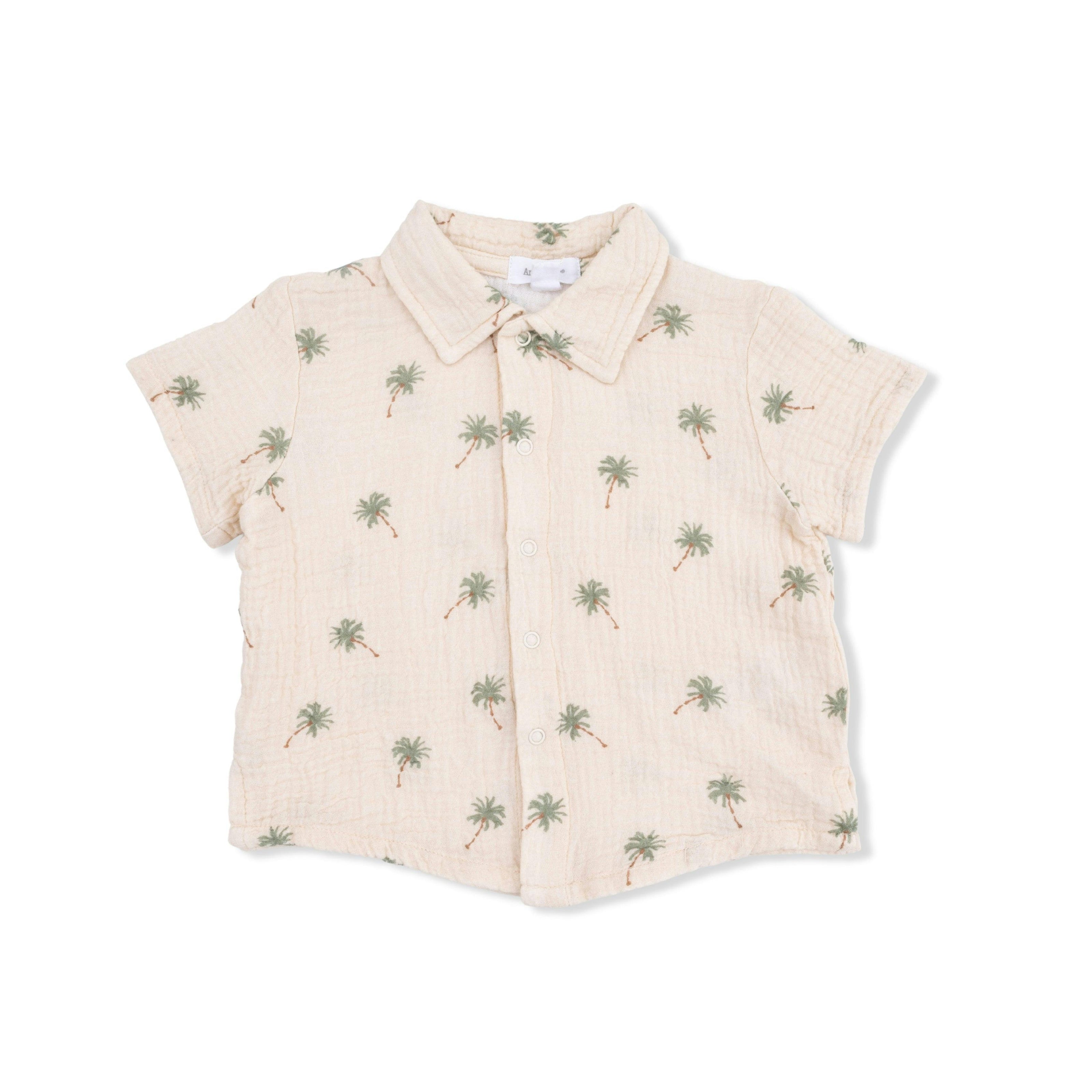 Palm Trees - Polo Button Up with Casual Short